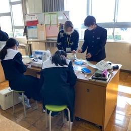 家庭科、ボランティアありがとうございました