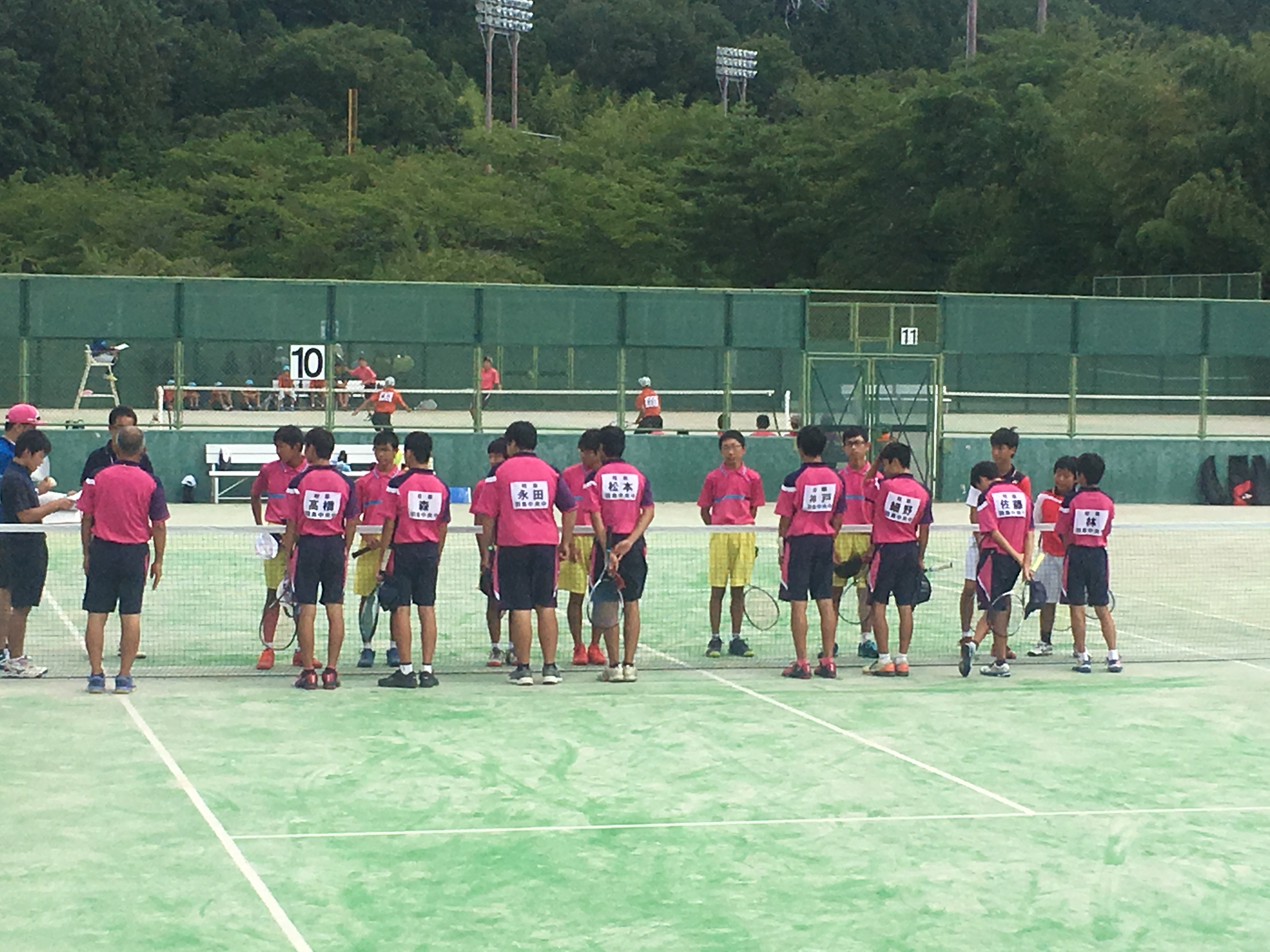 岐阜県中学校総合体育大会 男子ソフトテニス競技 団体の部 中央中blog 羽島市立中央中学校