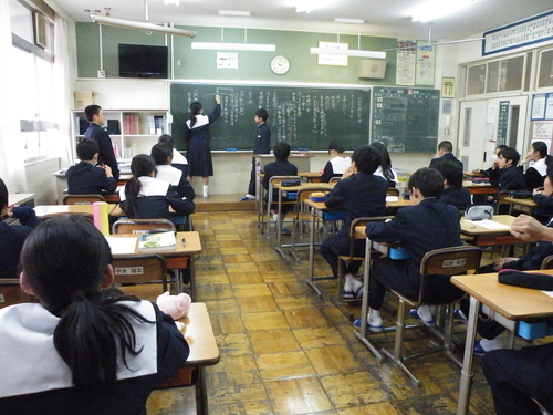 ひびきあい学活 1年生 中央中blog 羽島市立中央中学校