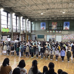 6年生を送る会での発表（3年生）