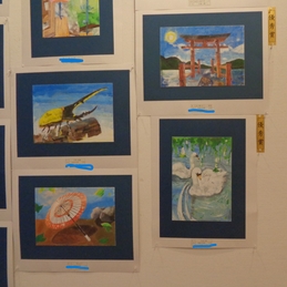 羽島市美術展　羽島中生　入選多数
