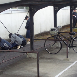 朝のボランティア活動開始