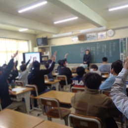 羽島中校区　小中連携授業　６年生