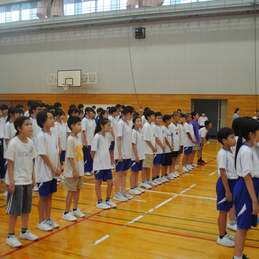 夏休み前集会（全校）