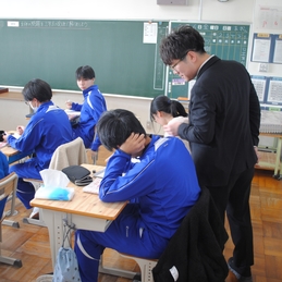 授業参観及び学級懇談会（全校）、新１年生入学説明会