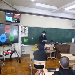 感謝と継承の会（全校）、９年生が語る会（５～９年）