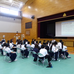 進路説明会（８・９年、保護者）、PTA高校見学会（保護者）