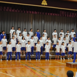３学年合同合唱中間発表会（全校）