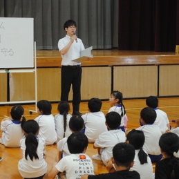 夏休み前集会（全校）