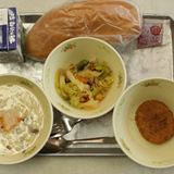 今日の給食を紹介します