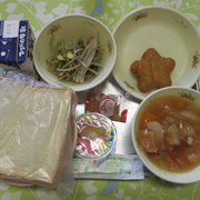今日の給食を紹介します
