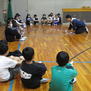 後期学級委員認証式のリハ―サル