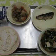 今日の給食を紹介します