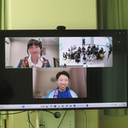 カナダ在住のギルバートさんと田中さんと交流