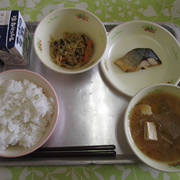 今日の給食を紹介します