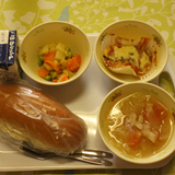 今日の給食を紹介します。