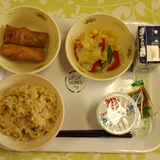 今日の給食を紹介します。