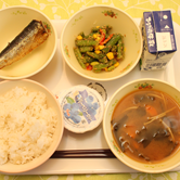 今日の給食を紹介します。