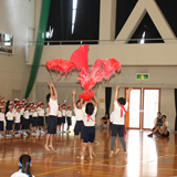 運動会を明日に控えて集会を開催