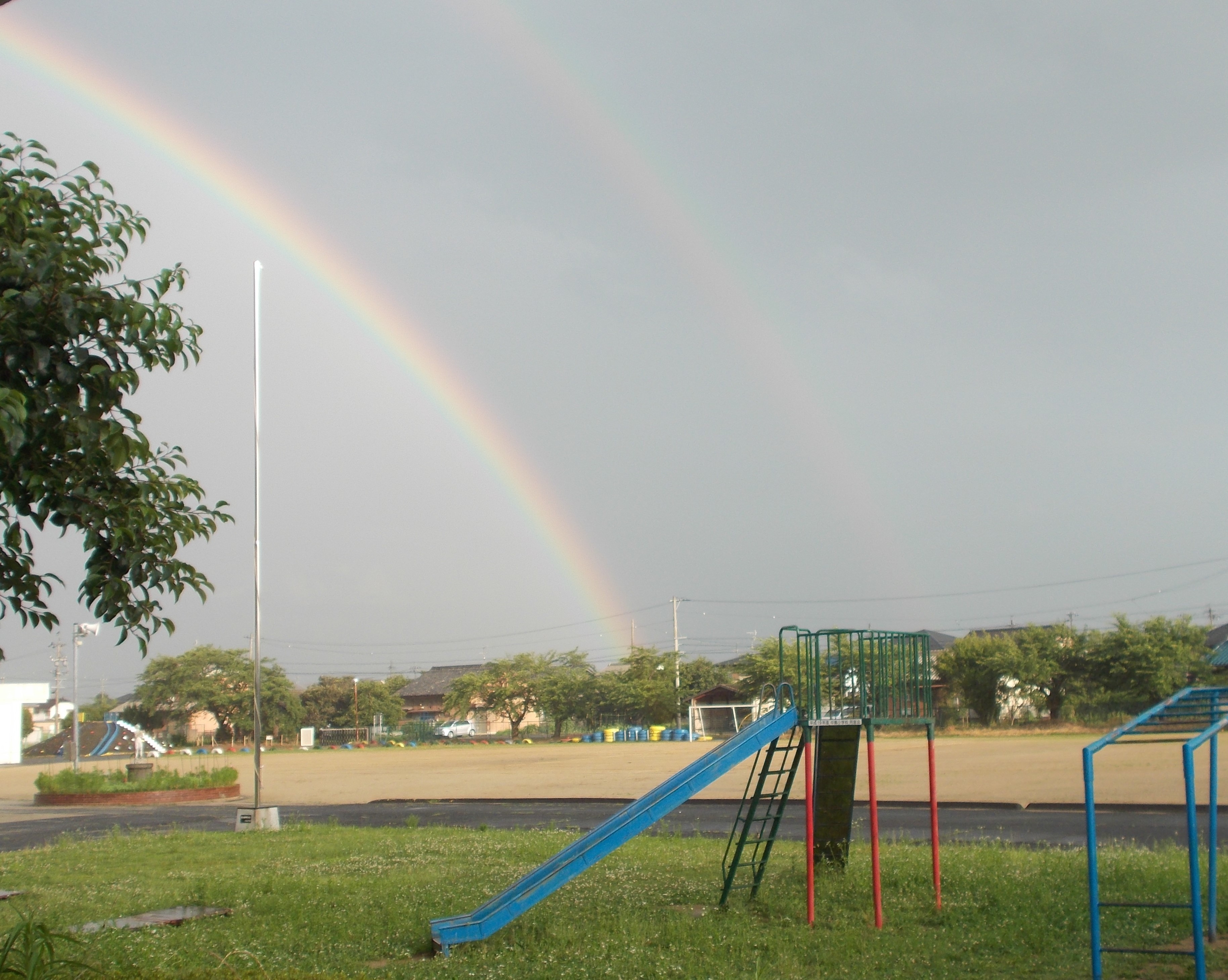 二重虹 中島小blog 羽島市立中島小学校