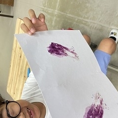 アサガオのこすりだし