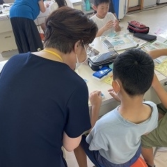 地域のボランティアの方のご協力で