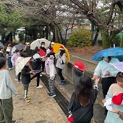 たけサンタがやってきた！・後期前半のまとめの集会