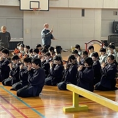 ６年生能の発表会に向けて最終練習